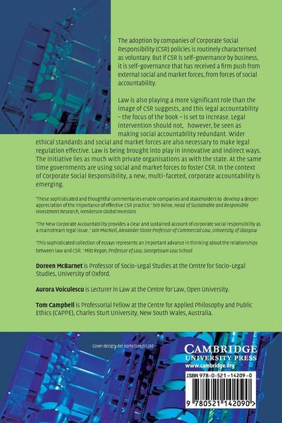 Produktbild: The New Corporate Accountability