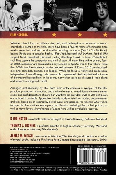 Produktbild: Encyclopedia of Sports Films