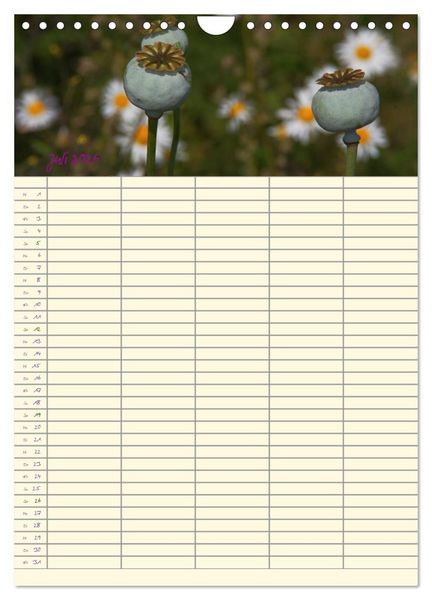 Produktbild: Der Naturgarten Familienplaner (Wandkalender 2026 DIN A4 hoch), CALVENDO Monatskalender