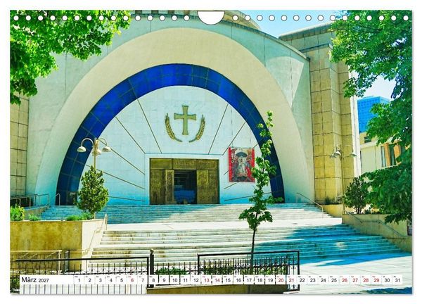 Produktbild: Katholische und orthodoxe Kirchen in Tirana und Shkodra, Albanien (Wandkalender 2027 DIN A4 quer), CALVENDO Monatskalender