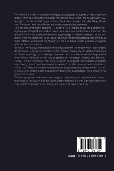 Produktbild: Phenomenological Psychology