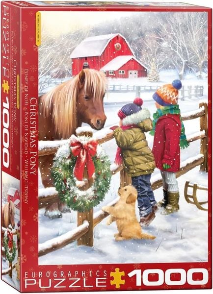 Eurographics 6000-5638 - Christmas Pony, Weihnachtspony, Puzzle, 1000 Teile