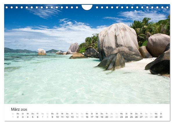Produktbild: Seychellen - Willkommen im Paradies (Wandkalender 2026 DIN A4 quer), CALVENDO Monatskalender