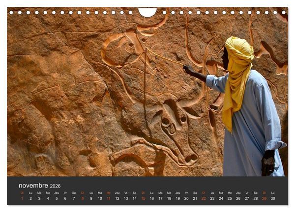 Produktbild: LE SAHARA L'Alg&eacute;rie du Sud (Calendrier mural 2026 DIN A4 vertical), CALVENDO calendrier mensuel