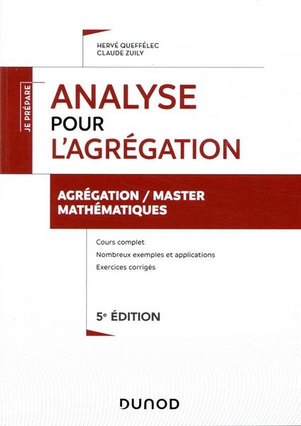 Produktbild: Analyse pour l'agr&eacute;gation : cours et exercices corrig&eacute;s