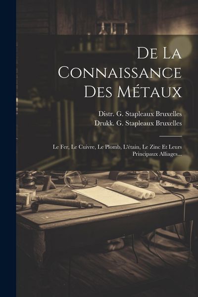 Produktbild: De La Connaissance Des M&eacute;taux: Le Fer, Le Cuivre, Le Plomb, L'&eacute;tain, Le Zinc Et Leurs Principaux Alliages...