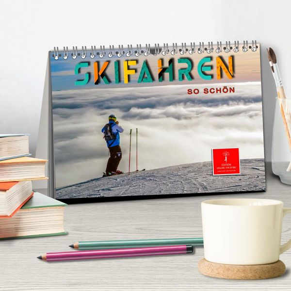 Produktbild: Skifahren - so sch&ouml;n (Tischkalender 2026 DIN A5 quer), CALVENDO Monatskalender