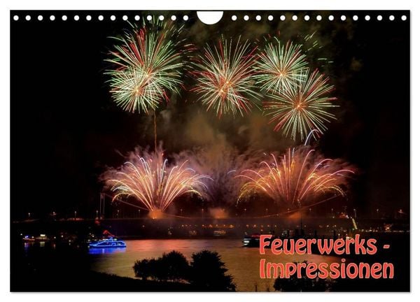 Produktbild: Feuerwerks - Impressionen (Wandkalender 2027 DIN A4 quer), CALVENDO Monatskalender