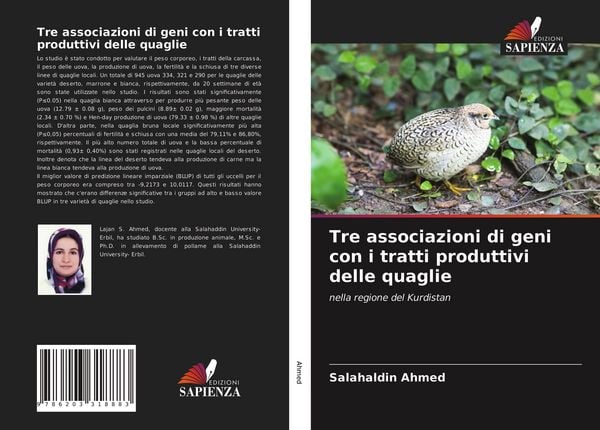 Produktbild: Tre associazioni di geni con i tratti produttivi delle quaglie