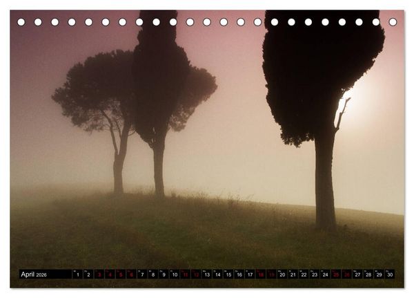 Produktbild: Toskana - Inseln im Nebel (Tischkalender 2026 DIN A5 quer), CALVENDO Monatskalender
