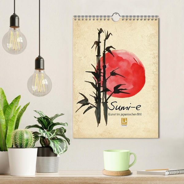 Produktbild: Sumi-e Kunst im japanischen Stil (Wandkalender 2026 DIN A4 hoch), CALVENDO Monatskalender