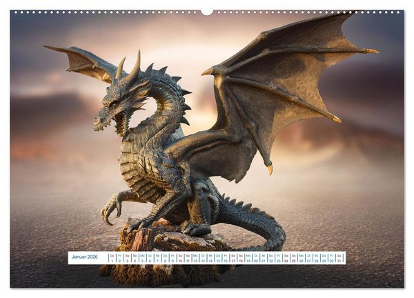 Produktbild: Legenden und Mythen - Legend&auml;re Tiere (Wandkalender 2026 DIN A2 quer), CALVENDO Monatskalender
