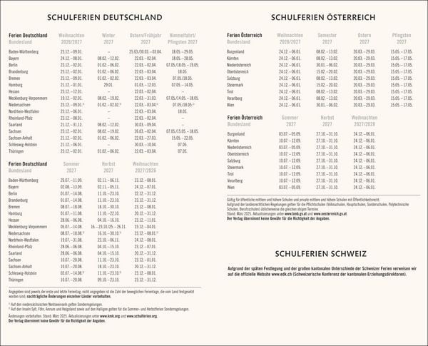 Produktbild: Kombitimer schwarz mittel 2027