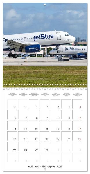Produktbild: North American Airliners (Wall Calendar 2026 12 &times; 12 Inch) CALVENDO 12 Month Wall Calendar