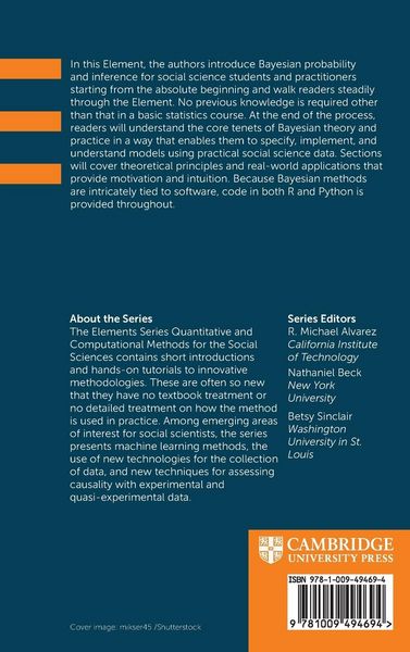 Produktbild: Bayesian Social Science Statistics