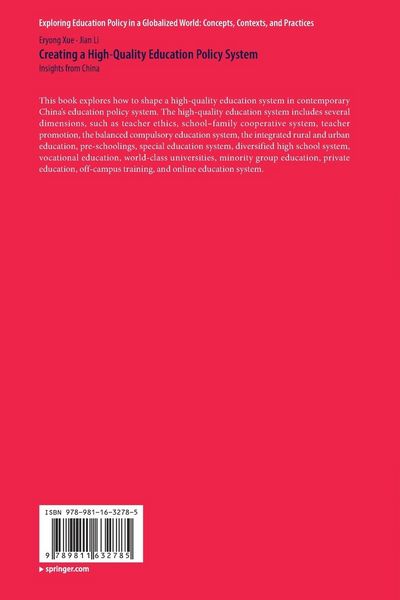 Produktbild: Creating a High-Quality Education Policy System