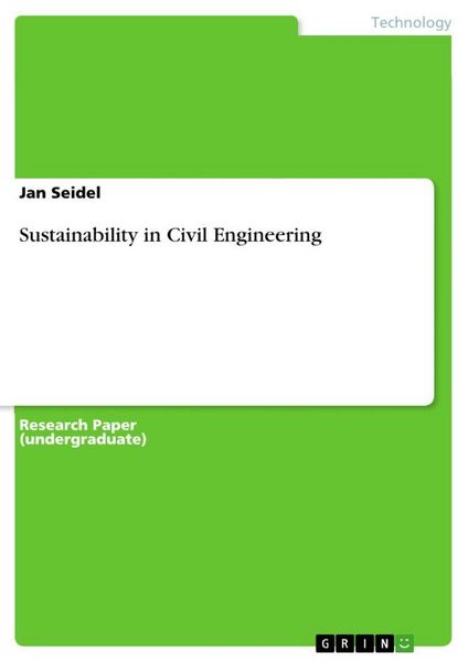 Produktbild: Sustainability in Civil Engineering