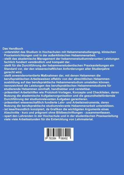 Produktbild: Handbuch berufspraktisches Hebammenstudium