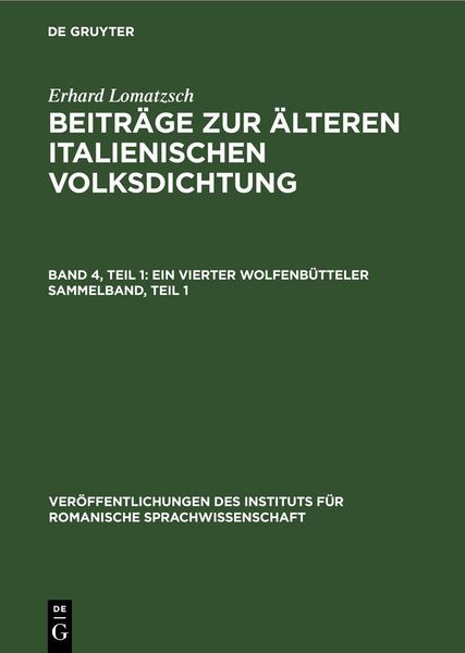 Produktbild: Ein vierter Wolfenb&uuml;tteler Sammelband, Teil 1