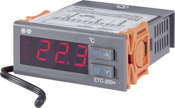 VOLTCRAFT ETC-200+ Temperaturregler NTC -40 bis +120 °C Relais 10 A (L x B x H) 88 x 75 x 34.5 mm