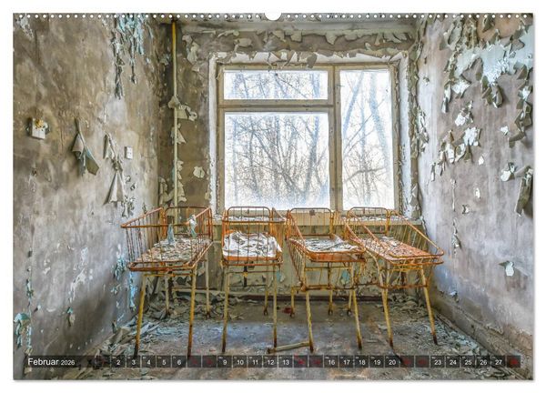 Produktbild: Tschernobyl - Prypjat - Die radioaktive Geisterstadt (hochwertiger Premium Wandkalender 2026 DIN A2 quer), Kunstdruck in Hochglanz