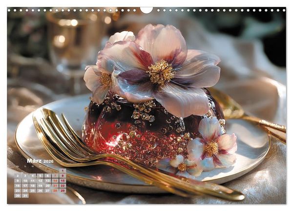 Produktbild: S&uuml;&szlig;e Verf&uuml;hrungen - Exquisite Desserts (Wandkalender 2026 DIN A3 quer), CALVENDO Monatskalender