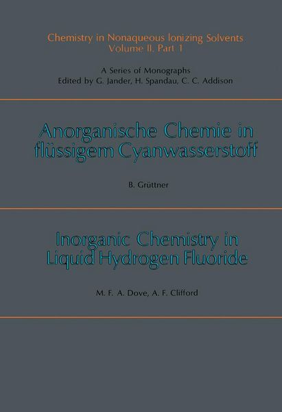 Produktbild: Chemistry in Anhydrous, Prototropic Solvents