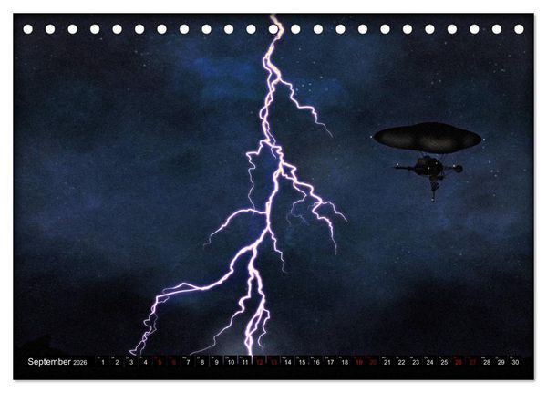 Produktbild: Luftschiffe &uuml;ber fremden Landschaften (Tischkalender 2026 DIN A5 quer), CALVENDO Monatskalender