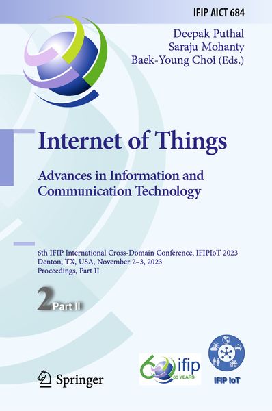 Produktbild: Internet of Things. Advances in Information and Communication Technology