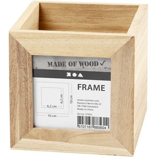 Produktbild: Creativ Company Stifthalter, Gr&ouml;&szlig;e 10x10x10 cm, Lochgr&ouml;&szlig;e 6,2x6,2 cm, 1 Stk