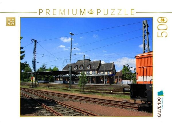 CALVENDO Puzzle Bahnhof Brake | 500 Teile Lege-Größe 48 × 36 cm Foto-Puzzle für Erwachsene