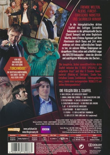 Produktbild: Doctor Who - Die komplette 3. Staffel [6 DVDs]