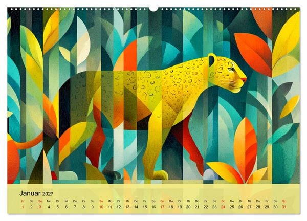 Produktbild: Leuchtender Urwald. Dschungel zwischen Form und Wildnis (hochwertiger Premium Wandkalender 2027 DIN A2 quer), Kunstdruck in Hochglanz