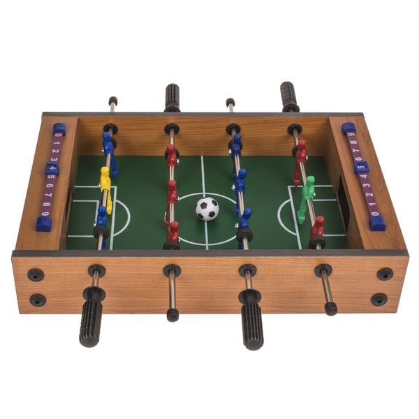 Produktbild: Holz-Tischfu&szlig;ballspiel Kicker 33x21cm