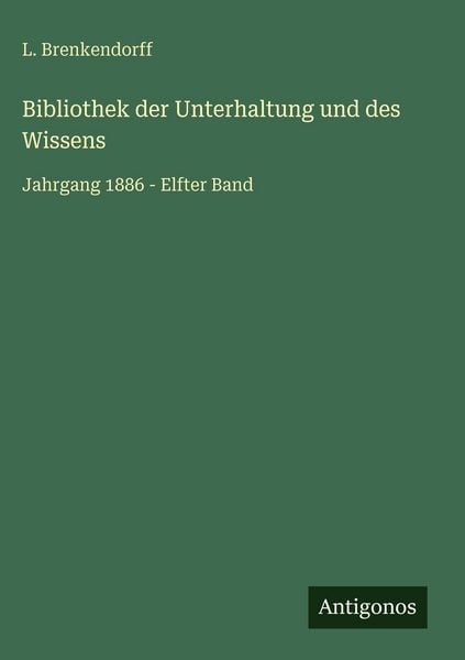 Produktbild: Bibliothek der Unterhaltung und des Wissens