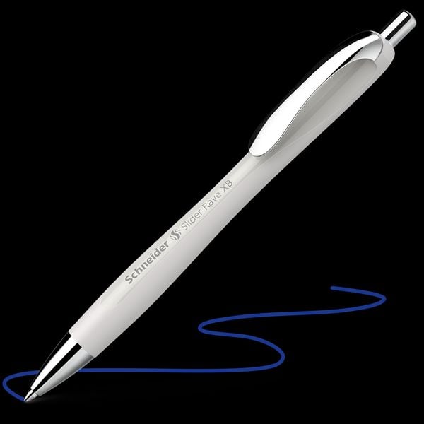 Produktbild: Schneider Kugelschreiber Slider Rave silver grey, Mine Slider 755 XB blau