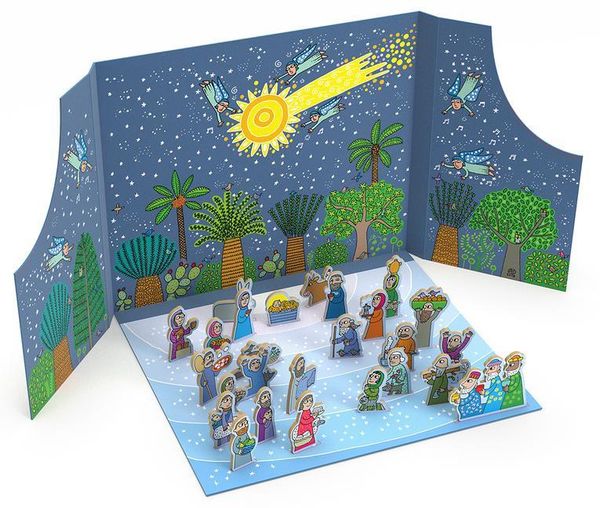 Produktbild: The Birth of Jesus Advent Calendar and Nativity Scene