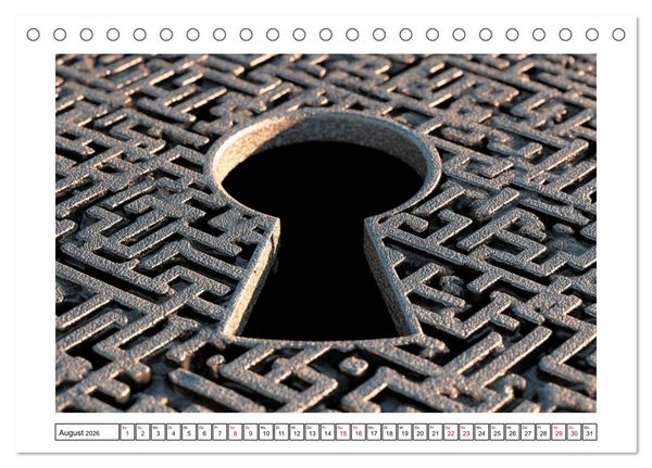 Produktbild: Im Bann der Labyrinthe - Die Kunst sich zu verlieren (Tischkalender 2026 DIN A5 quer), CALVENDO Monatskalender