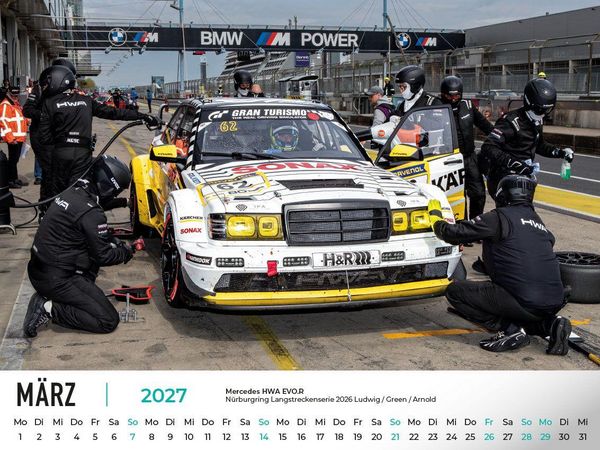 Produktbild: Mercedes im Rennsport Kalender 2027