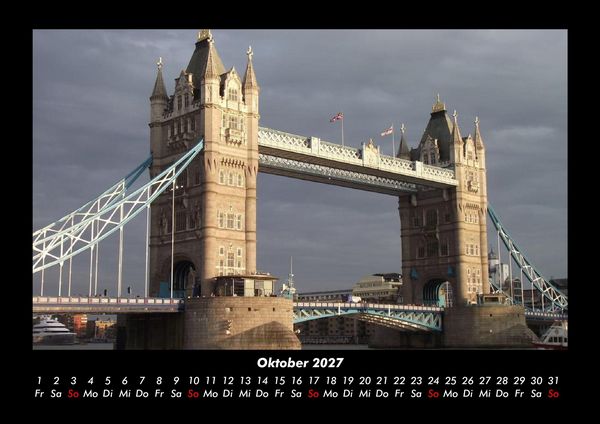 Produktbild: London 2027 Fotokalender DIN A3