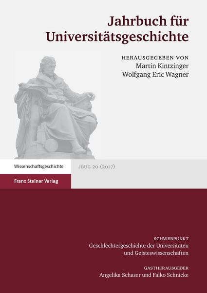 Produktbild: Jahrbuch f&uuml;r Universit&auml;tsgeschichte 20 (2017)