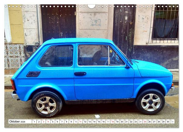 Produktbild: Polski Fiat 126p - Kult auf Kuba (Wandkalender 2026 DIN A3 quer), CALVENDO Monatskalender