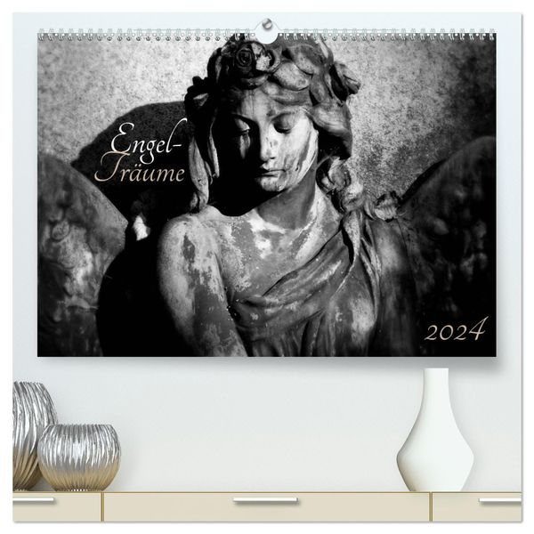 Engel-Träume (hochwertiger Premium Wandkalender 2024 DIN A2 quer), Kunstdruck in Hochglanz