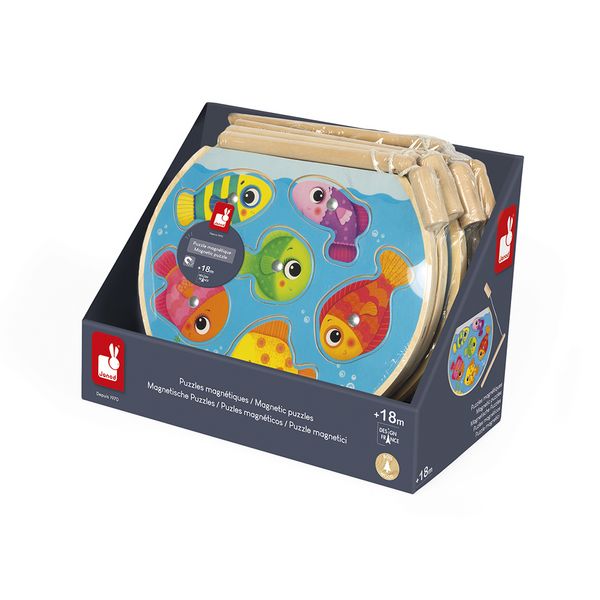 Produktbild: Magnet-Angelpuzzle "Aquarium" mit 6 Fischen und Angel