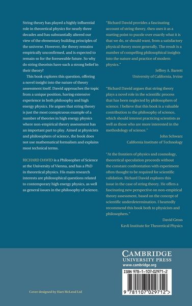 Produktbild: String Theory and the Scientific Method