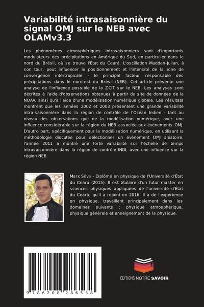 Produktbild: Variabilit&eacute; intrasaisonni&egrave;re du signal OMJ sur le NEB avec OLAMv3.3