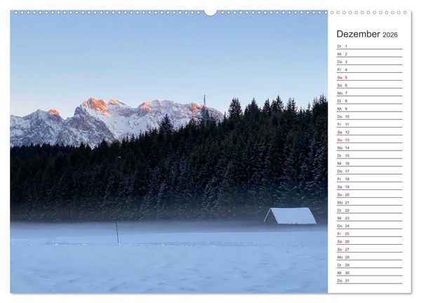 Produktbild: Alpenauszeit - Bergpause f&uuml;rs Herz (hochwertiger Premium Wandkalender 2026 DIN A2 quer), Kunstdruck in Hochglanz