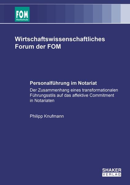 Produktbild: Personalf&uuml;hrung im Notariat