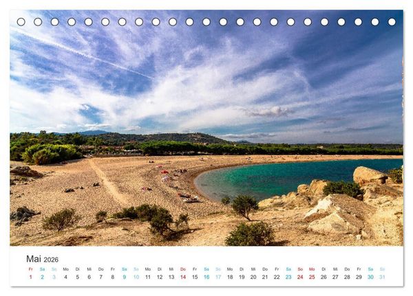 Produktbild: Sardinien - Impressionen Einer Mittelmeerperle (Tischkalender 2026 DIN A5 quer), CALVENDO Monatskalender