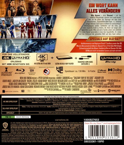 Produktbild: Shazam! Fury of the Gods (+ Blu-ray)